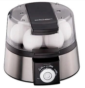 Cloer 6070 Pentolino per uova 7 uovo/uova 435 W Nero, Argento