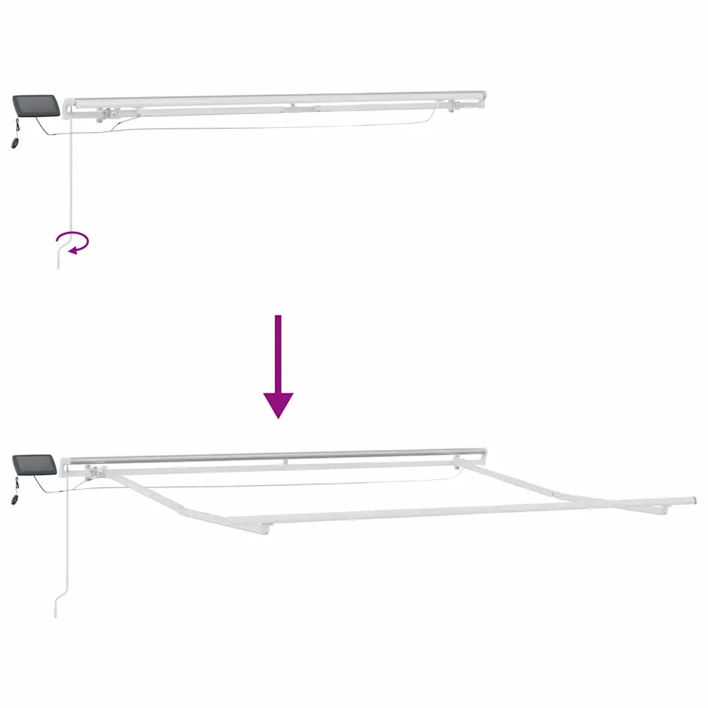 vidaXL Tenda Retrattile with 300 x 250 cm Multicolore