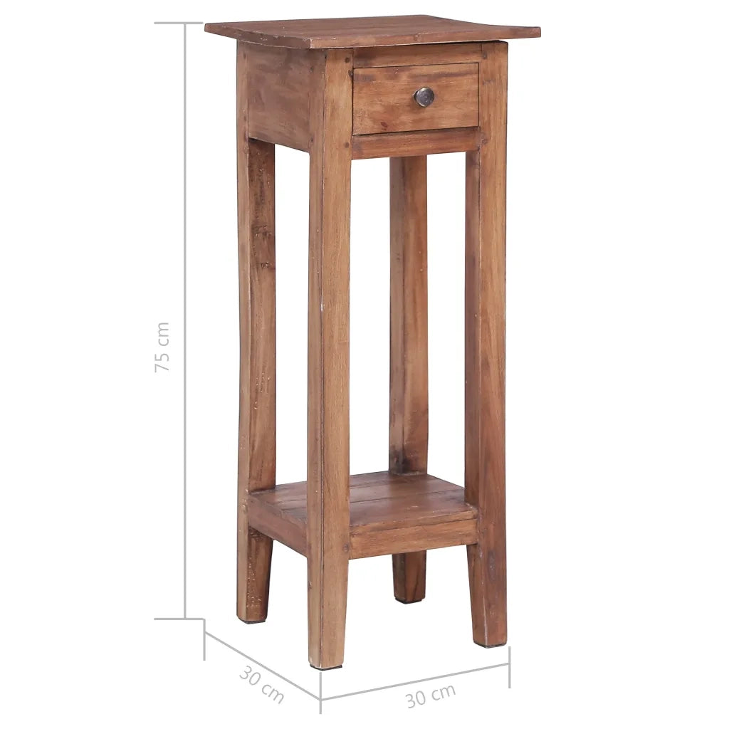 Piedistallo per Piante 30x30x67 cm in Legno Massello di Mogano 283923