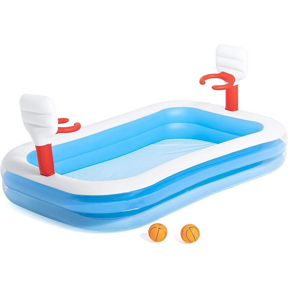 Trade Shop - Piscina Gonfiabile Per Bambini 3 Anni+ Gioco Pallacanestro Basket Giardino 54122 -