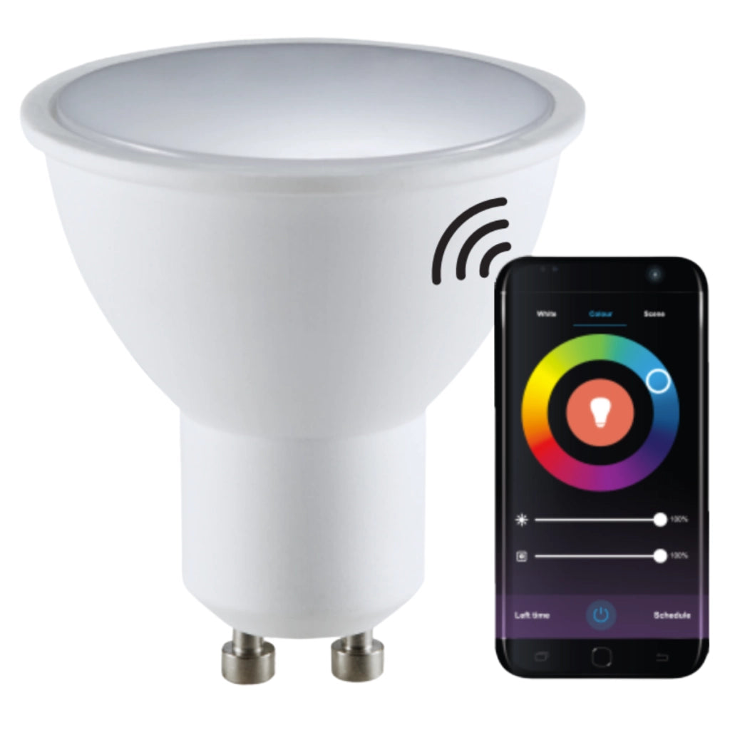 Lampadina LED GU10 5,5W 400lm RGB+CCT WiFi Tuya Polux
