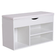 SCARPIERA A PANCA RIBALTABILE DA INGRESSO 80 X 30 X 47 CM BIANCO
