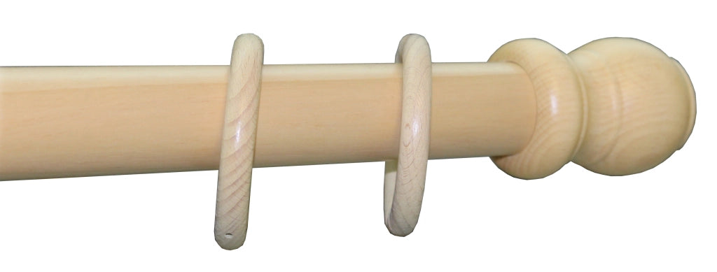 BASTONE LEGNO A TIRO D 35 NATURALE 180CM S/SUPP.- 1,0 pz
