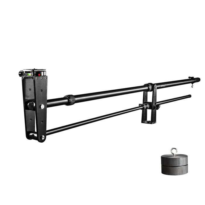 Director Pro, Jimmy Jib per telecamera, braccio per videocamera, 77x9x25cm max 3kg filettatura 1/4" 3/8", con borsa