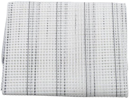 Tessuto Haken Reticolo - Bianco Reticolo in Canapa - 100 x 150 cm - Punti Croce/Intrecci - Progetti Creativi - Strumento di Ricamo Multifunzionale
