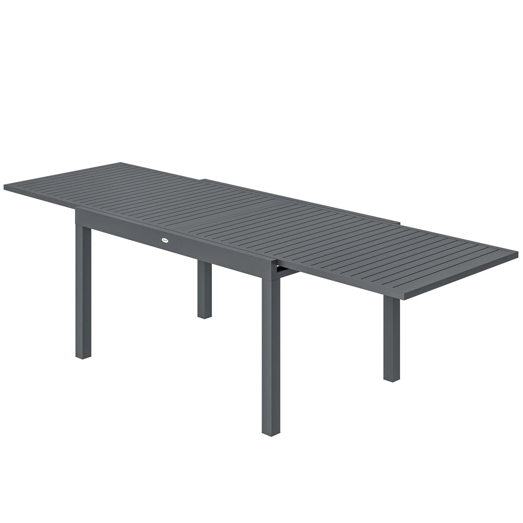 Tavolo da pranzo allungabile 6-10 persone ¨C Xylo ¨C Alluminio grigio 135-270cm per giardino