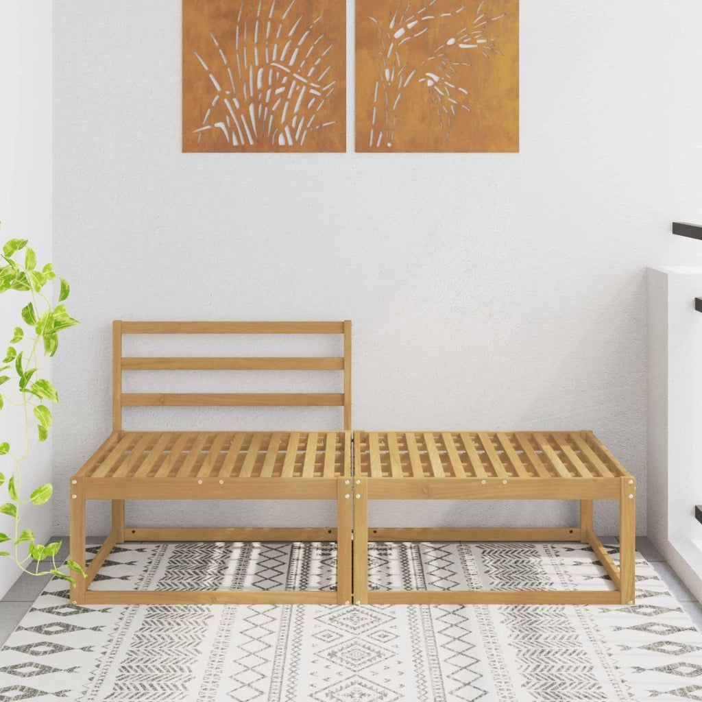 2 Pezzo Poggiapiedi da Esterno Poliestere Bianco CFW8926859