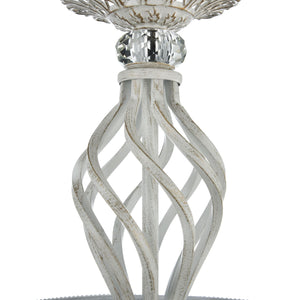 Lampada pendente Elegant in Metallo Grace Bianco con Oro