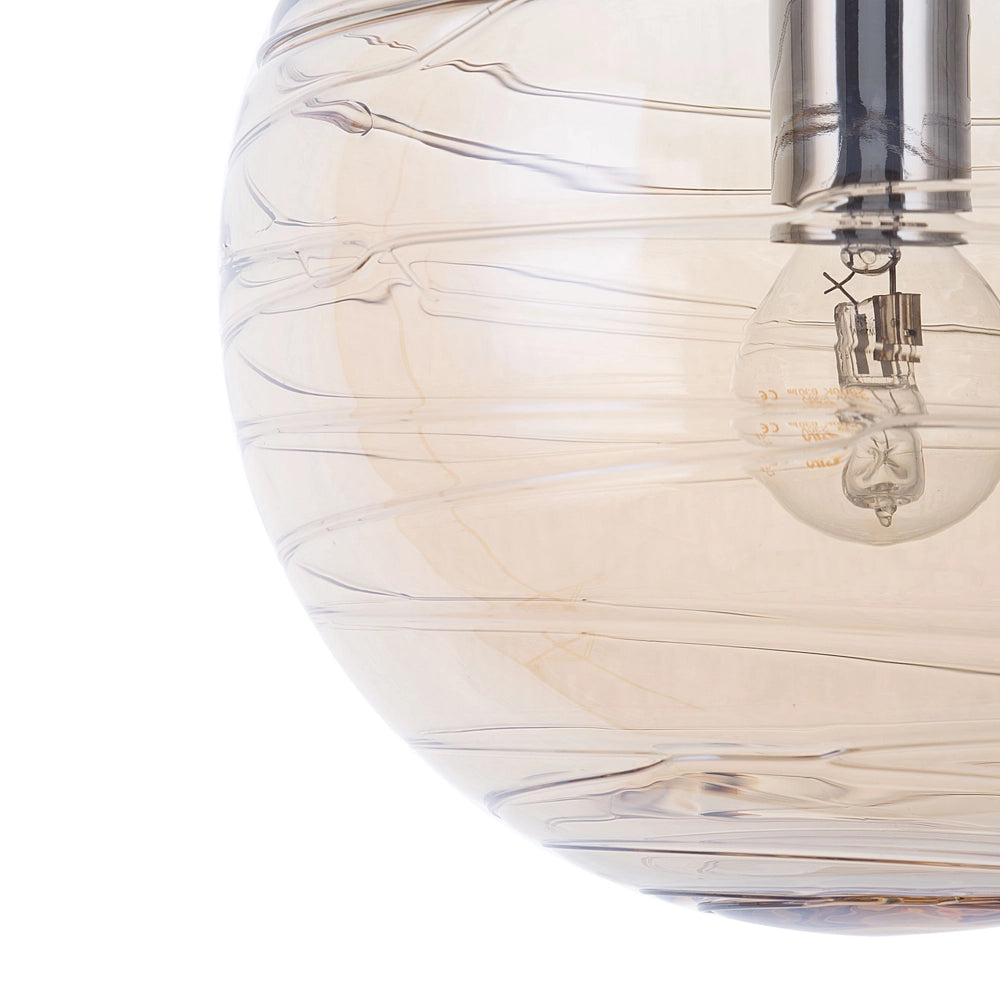 Lampada a Sospensione lampadario a Globo Moderno in Vetro Colorato dorato