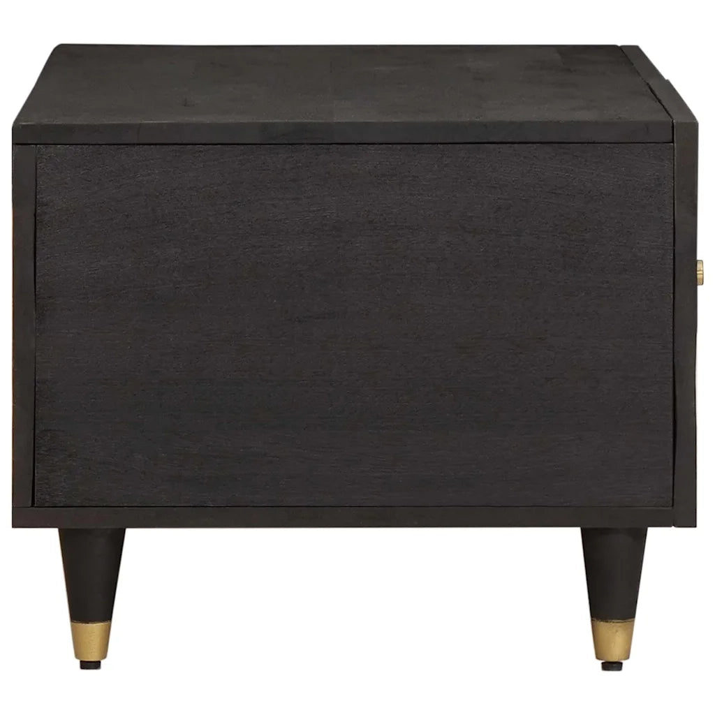 Tavolino da salotto Nero 80 x 50 x 40 cm