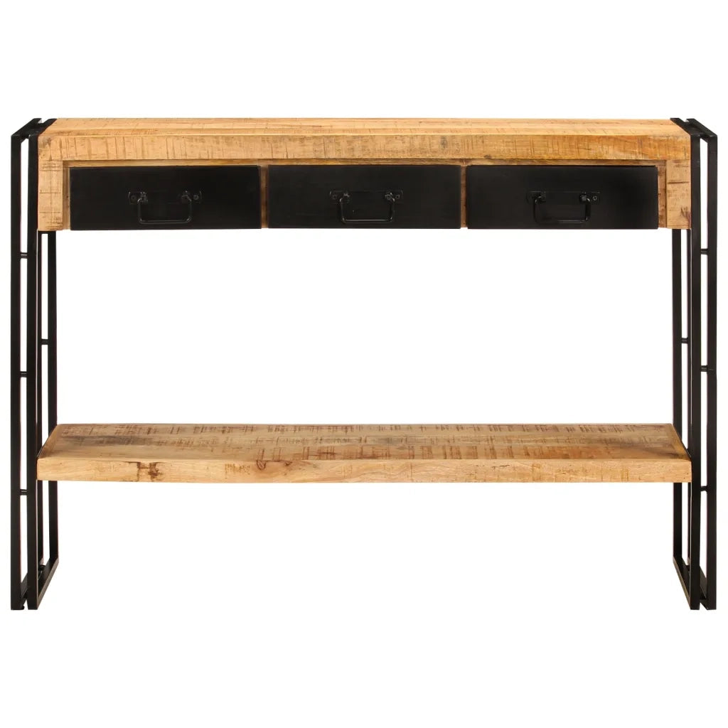 Tavolo Consolle | Tavolo d'Ingresso 110x30x76 cm in Legno Massello di Mango