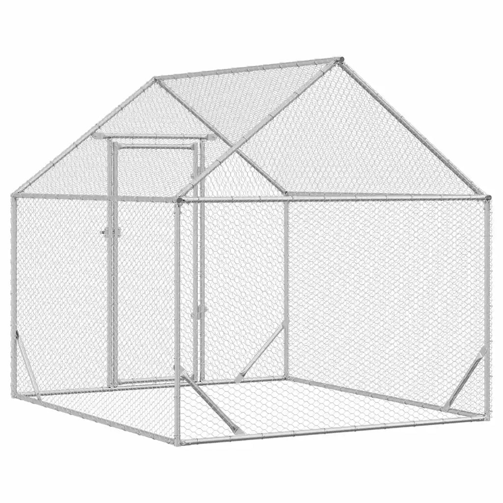Gabbia per polli Argento 200 x 170 x 177 cm Acciaio zincato 42023409