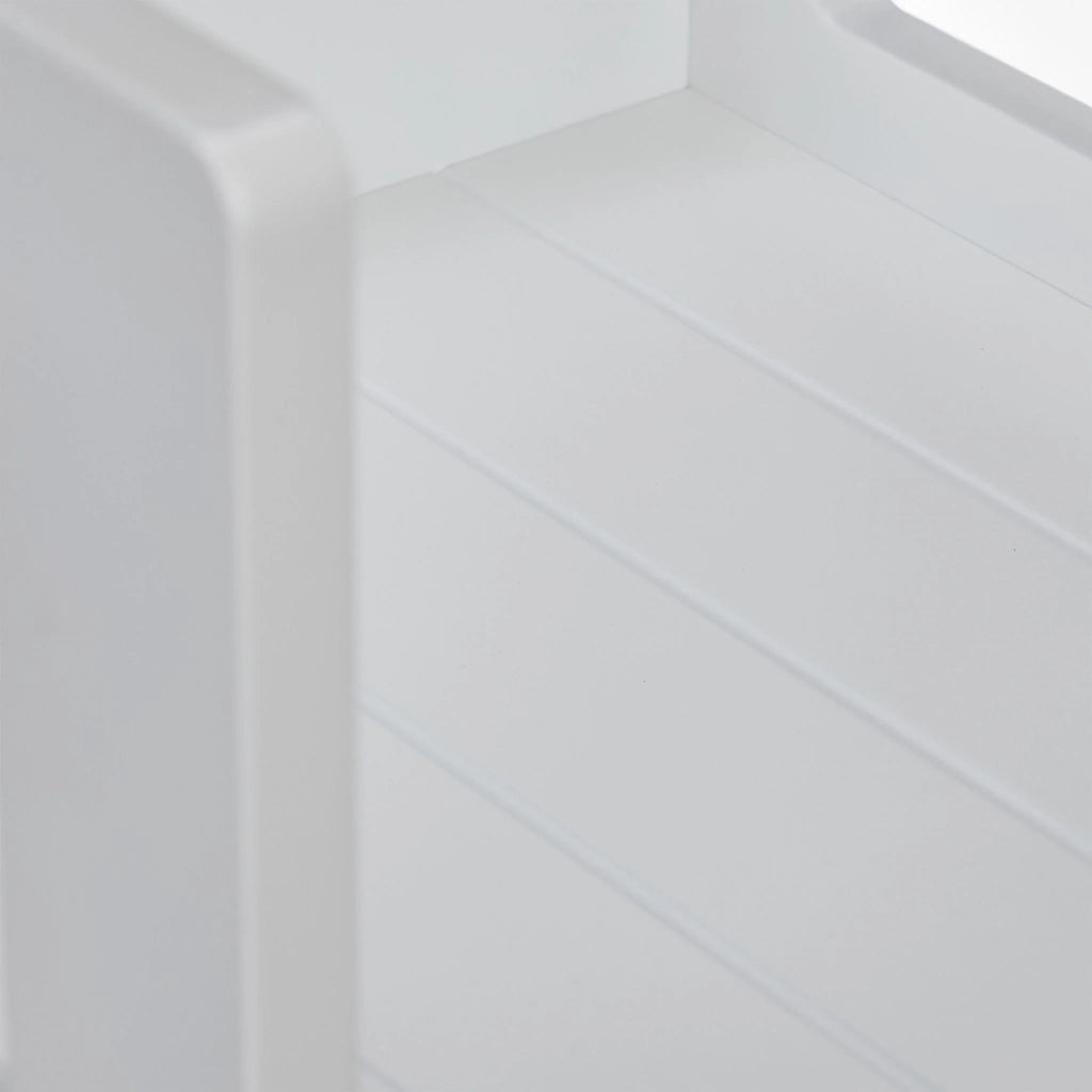 Set di 2 sgabelli reversibili multifunzionali evolutivi 42 x 30 x 30 cm in plastica bianca 13_0017514