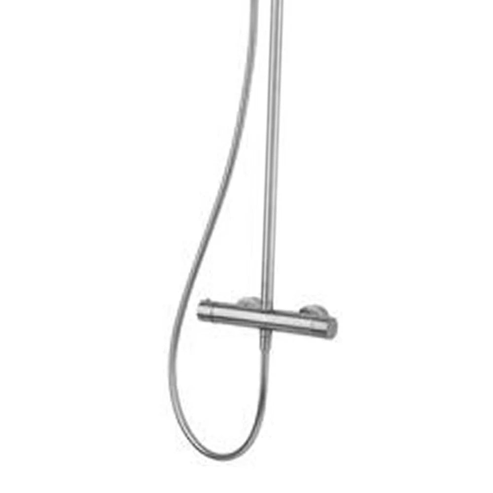 Colonna doccia con miscelatore termostatico in acciaio inox - Serie X Style Inox