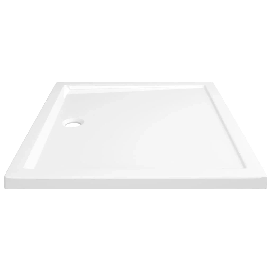 Piatto doccia base doccia piatto doccia bagno WC cabina doccia casa interno rettangolare 80x90 cm ABS bianco 02_0001952