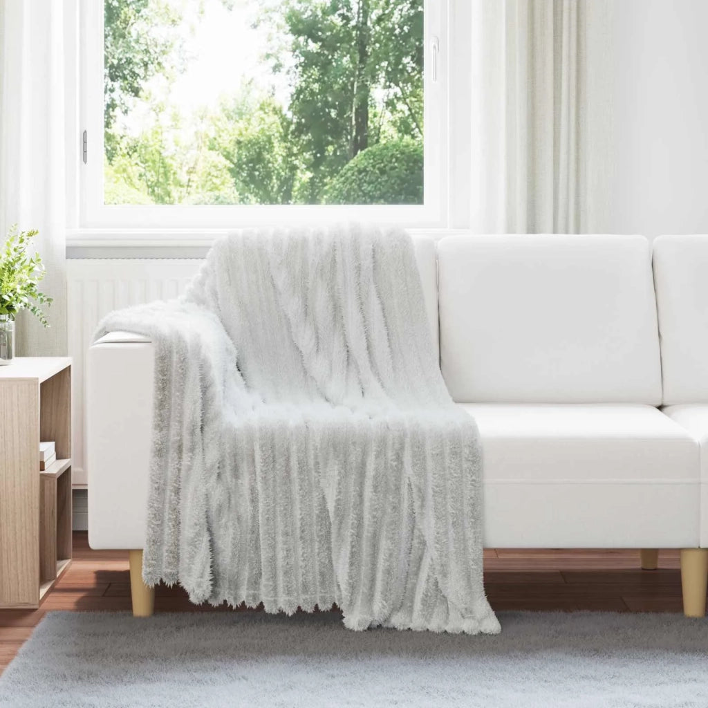 Coperte da Pile 6 pz Grigio 150 x 130 cm Panno
