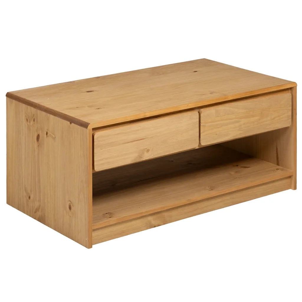 Tavolino Salotto-Tavolino da soggiorno-Tavolo SAUDA Rovere 99x55x45 cm Legno Massello Pino