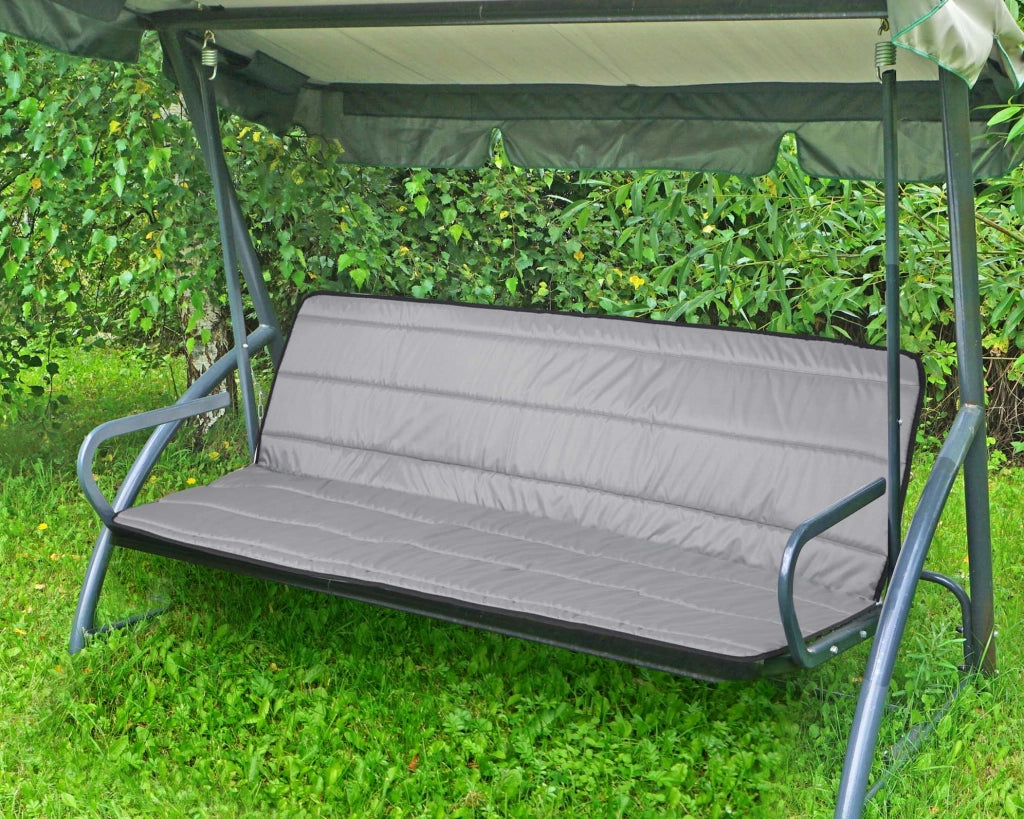 AIO FACTORY 180x50x50 cm Cuscini da giardino in schiuma impermeabili grigio scuro