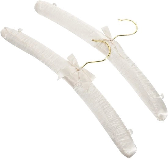 Hanger antiscivolo in set da 2 pezzi con tessuto di seta