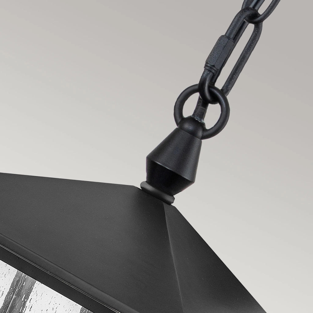 Lampada a sospensione esterna nera 3xE14 40W Hinkley