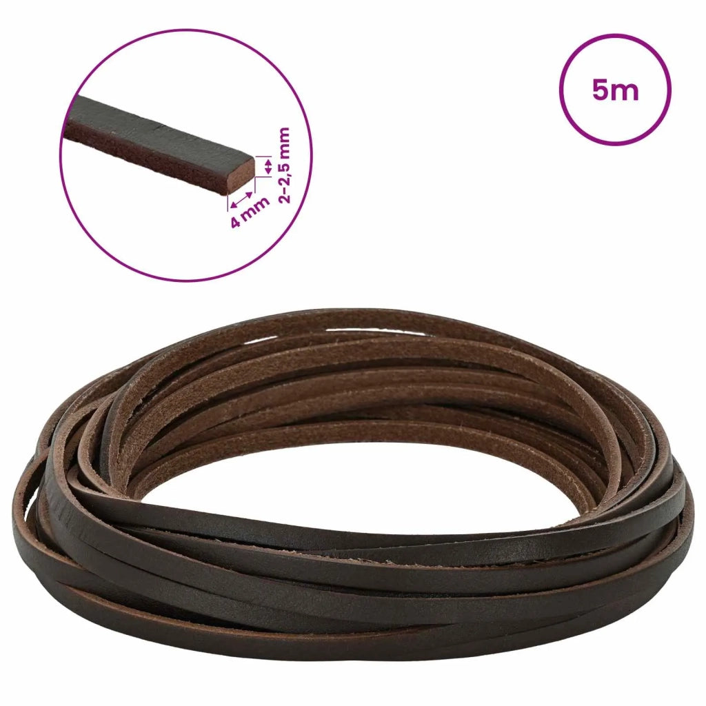 Cinturino in pelle Marrone Scuro 500 x 0,4 cm Pelle 42034167