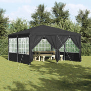 Tenda Feste con 8 Pareti Antracite 4x4 m PE