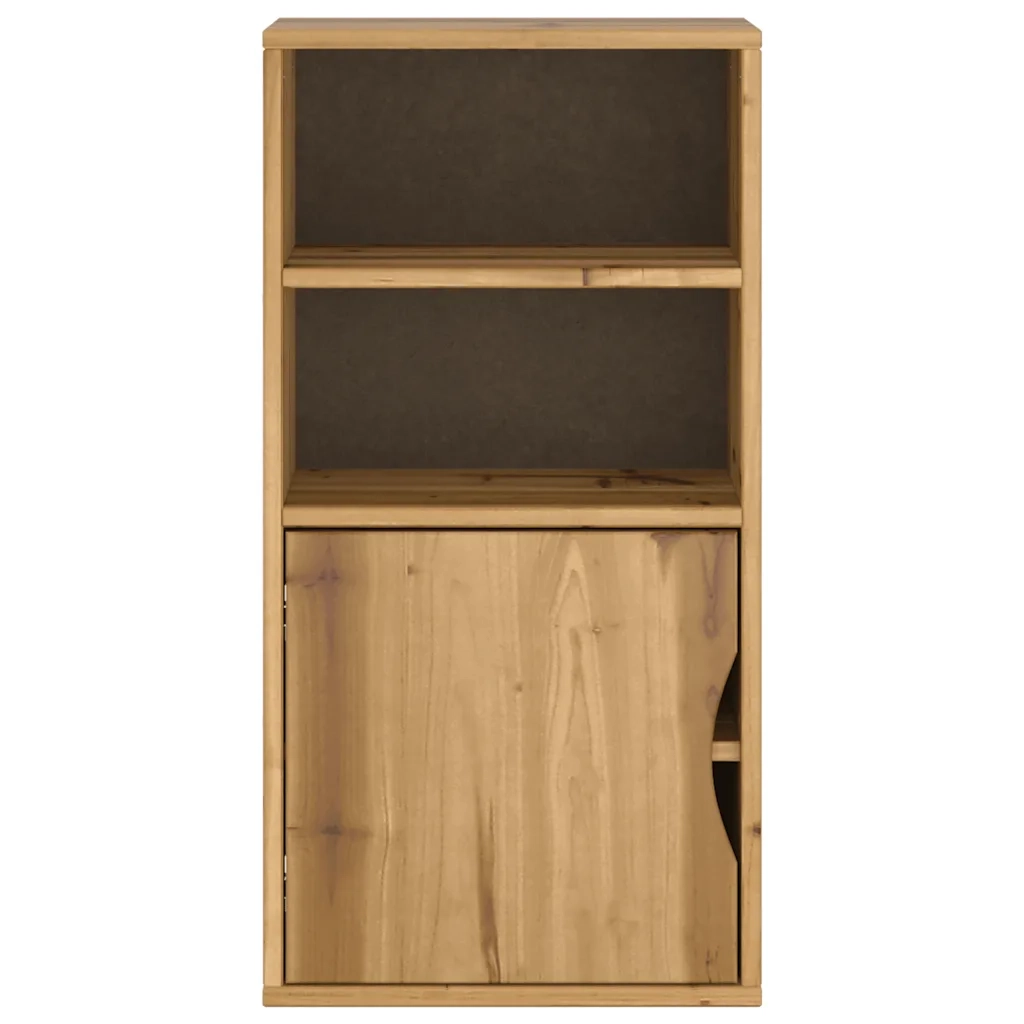 Armadietto Laterale ODDA 40x24x79 cm in Legno Massello di Pino
