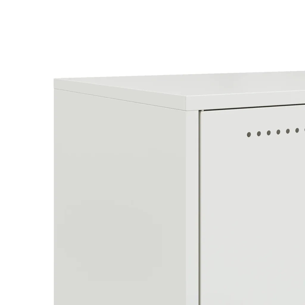 vidaXL Mobile TV Bianco 68x39x43,5 cm in Acciaio Laminato a Freddo