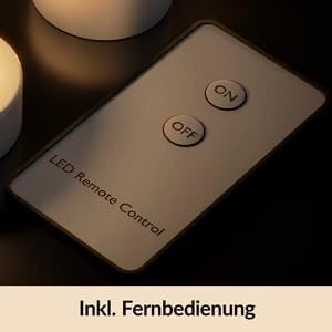 Deuba Monzana Candele LED 10 pz senza fiamma telecomando 37mm batterie incluse candela classe di efficienza energetica A