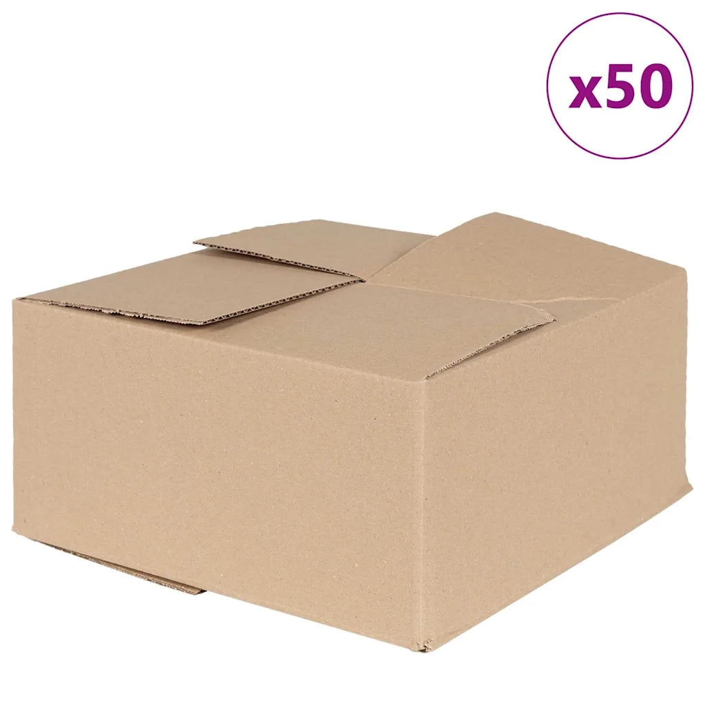 Scatola Pieghevole 50 pcs Naturale 30 x 30 x 15 cm Cartone 4106568