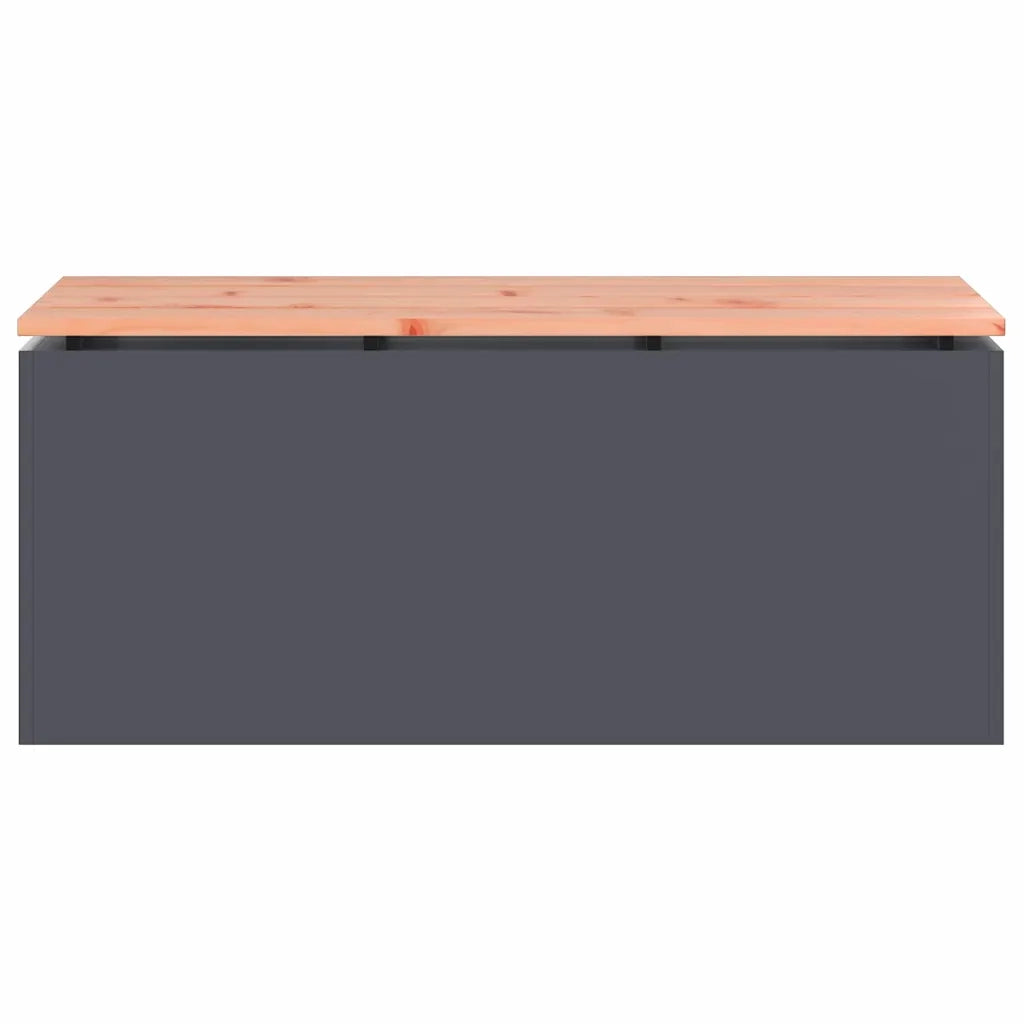 Panchina da giardino Antracite 100 x 40 x 43 cm Acciaio 874907