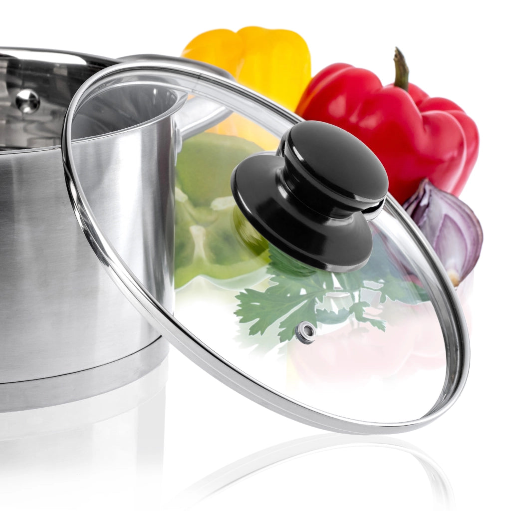 Coperchio in vetro KADAX da 30 cm, universale, resistente al calore, per pentole e padelle.