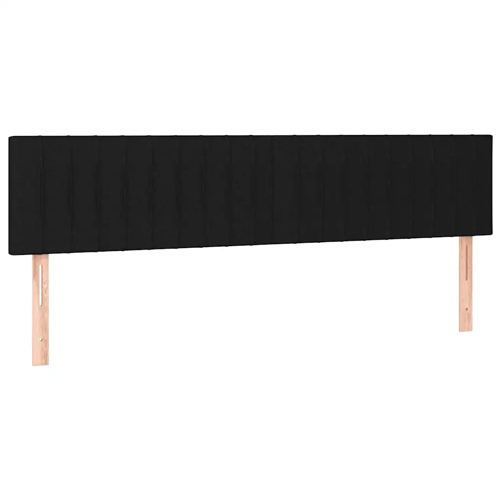 Giroletto a Molle con Materasso Nero 120x190 cm in Tessuto