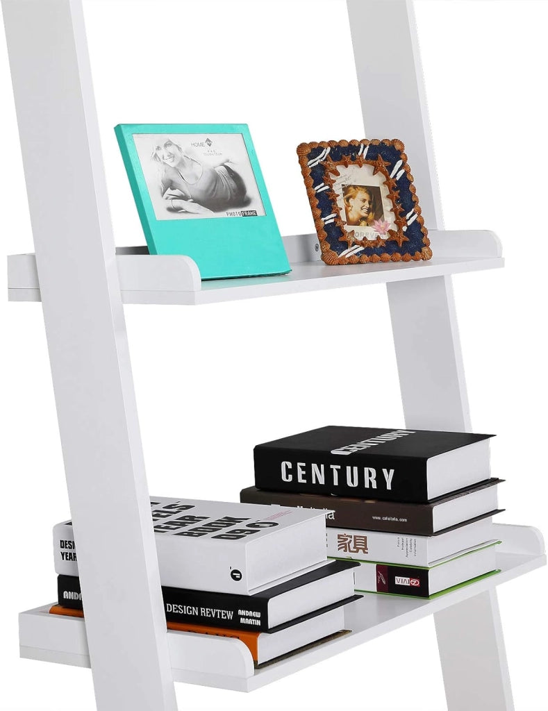 Deuba - Scaffale per scale, colore bianco