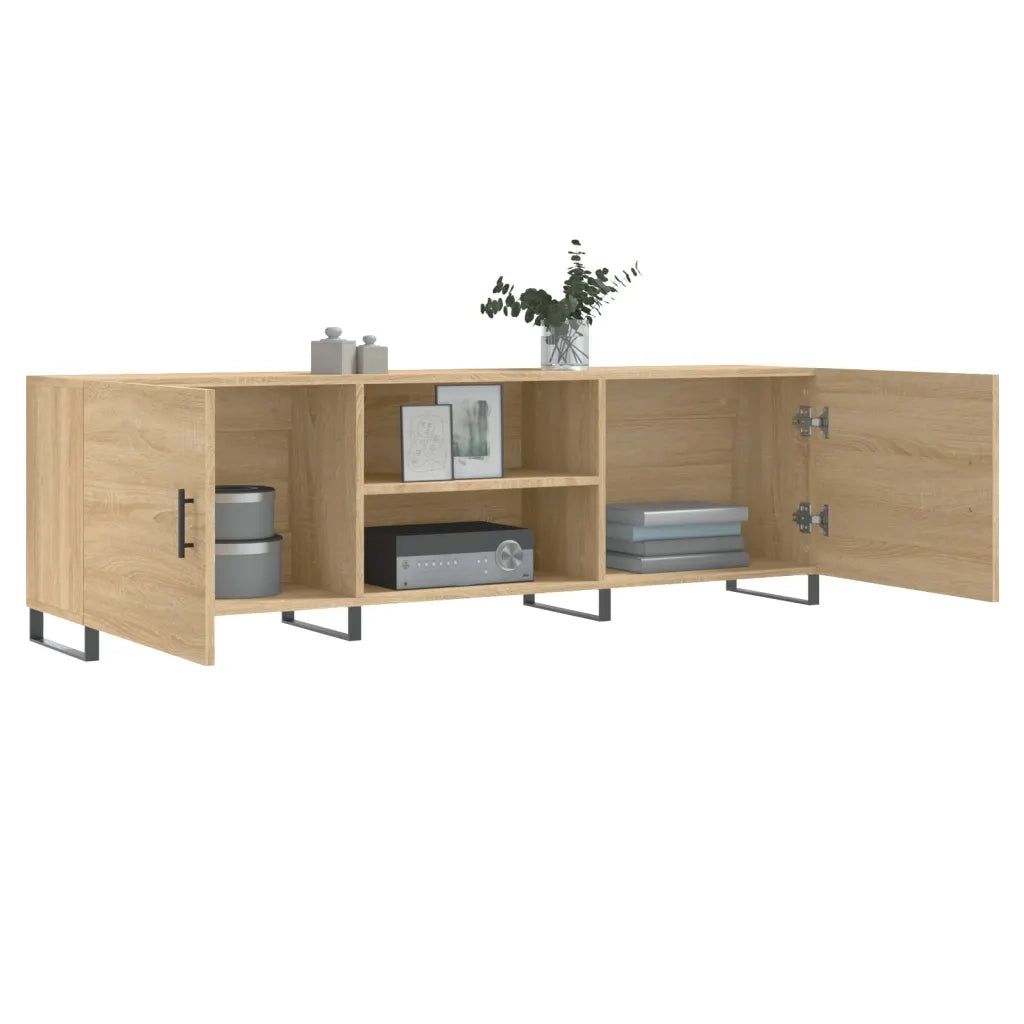 Mobile Porta TV Rovere Sonoma 150x30x50 cm in Legno Multistrato 829119