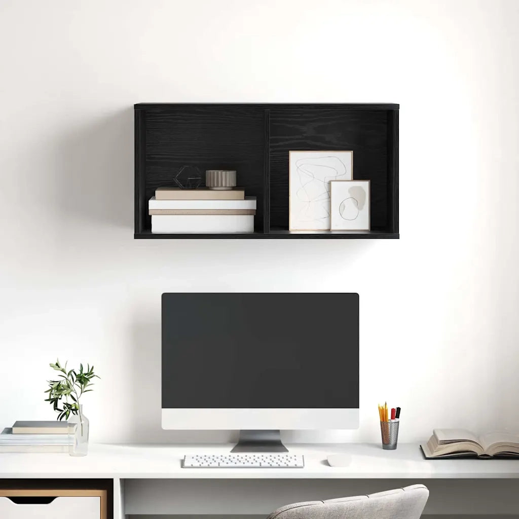 Set mobile TV-Credenza per TV Rovere Nero 37 x 37 x 72 cm Legno multistrato
