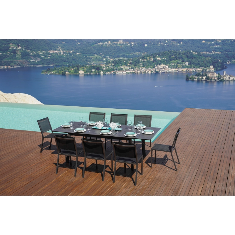 Tavolo San Donato - Allungabile 160/240 X 102 Cm - Allungo Centrale - Antracite Moia