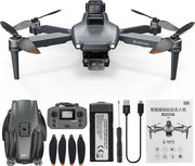 Drone 4K Dual Camera - GPS - 5G - Fotografia Aerea Professionale - Anti-Rollamento - 28 minuti di Volo - 3 KM di Raggio - Connessione Wifi 5GHz - Ritorno e Atterraggio con Un Tasto - Senza Licenza di Volo