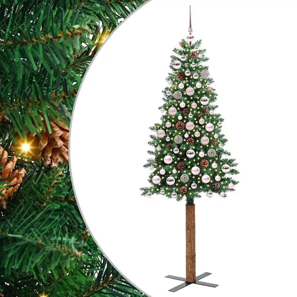 Albero di Natale | Decorazioni natalizie snodato con 300 LED con supporto Verde 180 cm