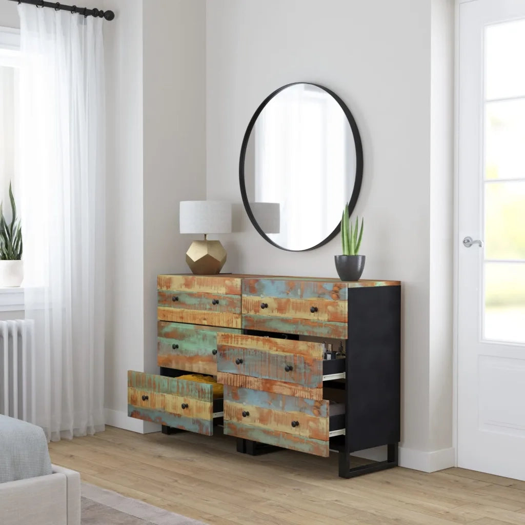 Credenze 2pz 60x33x75 cm in Legno Massello di Recupero 3143637