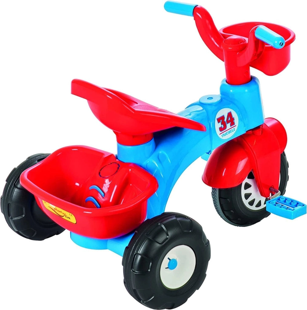 Triciclo Bambino1 Anno 2 Anni Triciclo Bambini 1 Anno Maschio e Femmina Rosso Misure Montato 59 x 46 x 47,5 cm