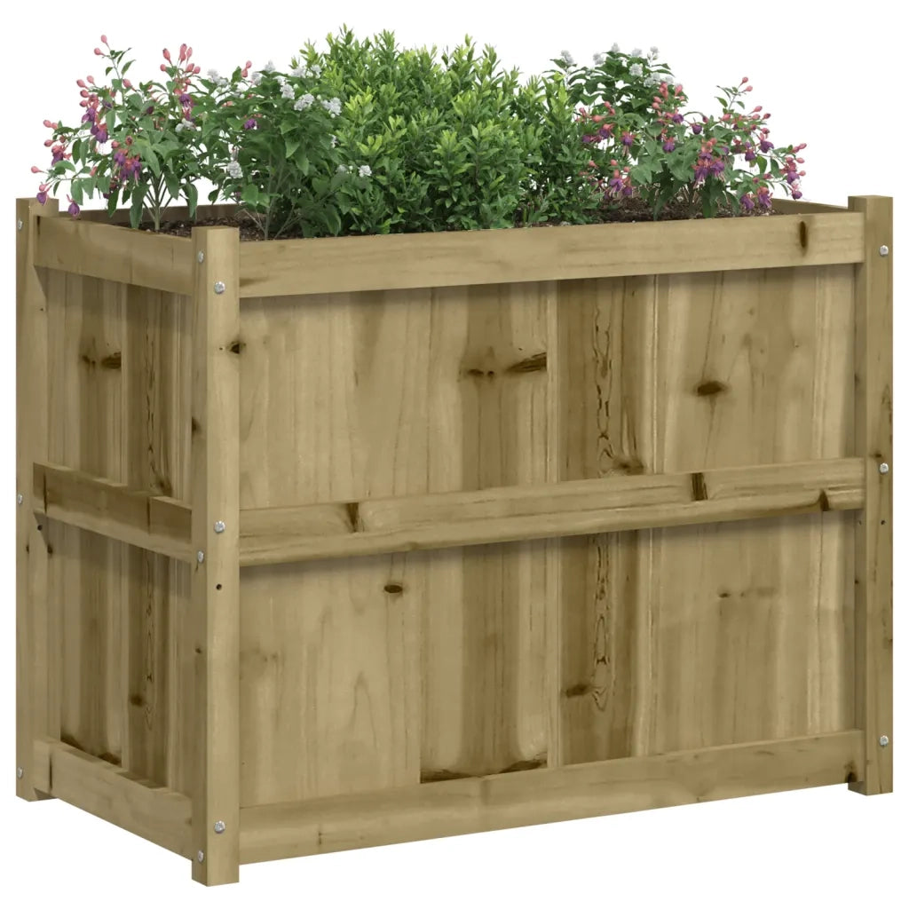 Fioriera da Giardino 90x50x70 cm in Legno di Pino Impregnato 837473