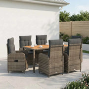 Set da pranzo per esterni 7 pz Grigio chiaro e grigio scuro 3422281