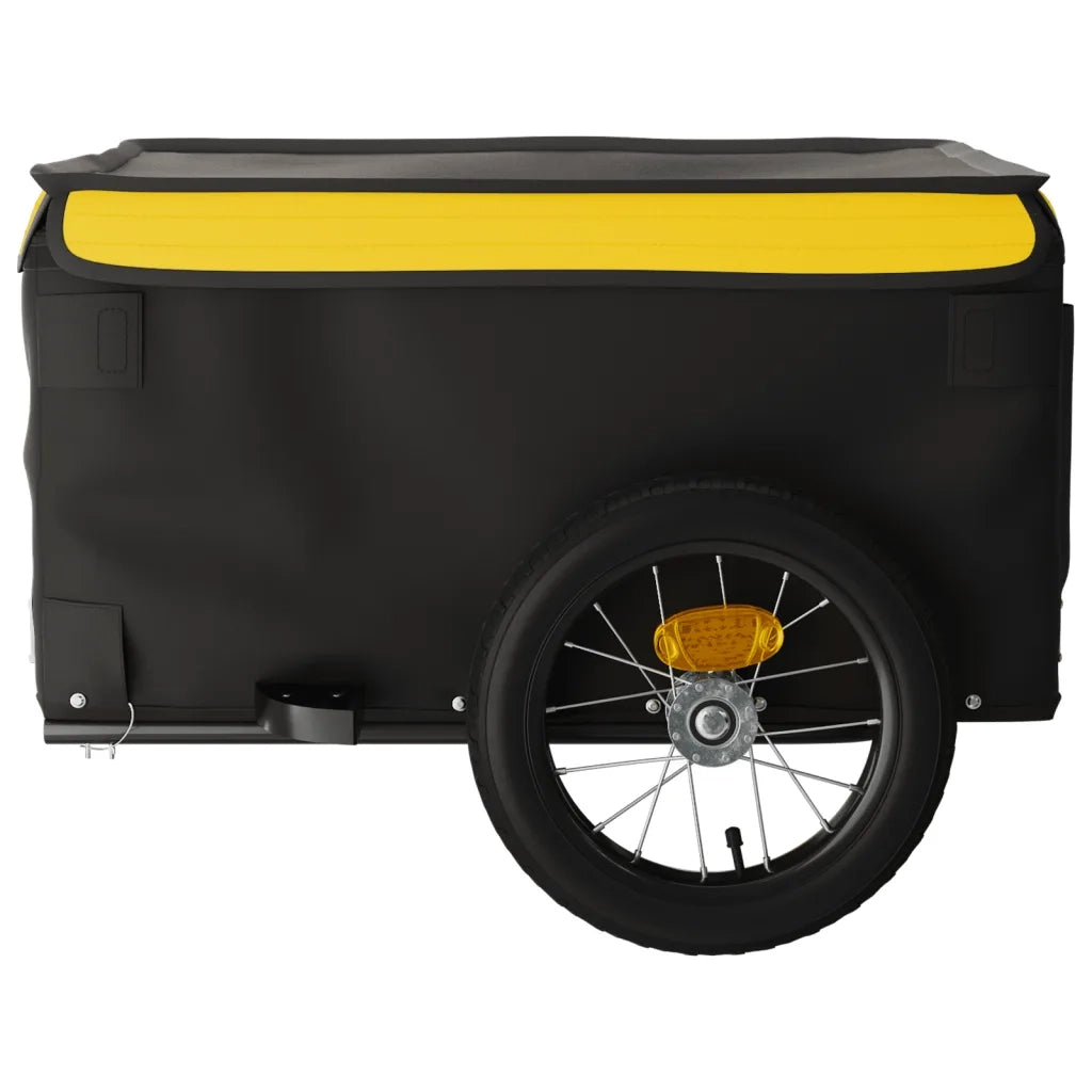 Rimorchio da Bici Nero e Giallo 30 kg in Ferro CFW8919514
