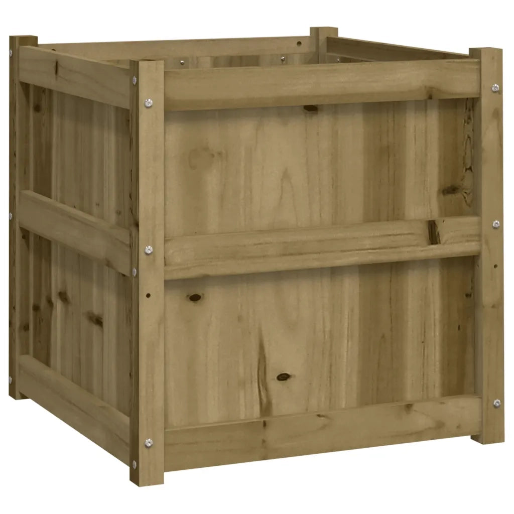 2 pz Fioriere | Cassetta per fiori | Vaso da Giardino in Legno di Pino Impregnato