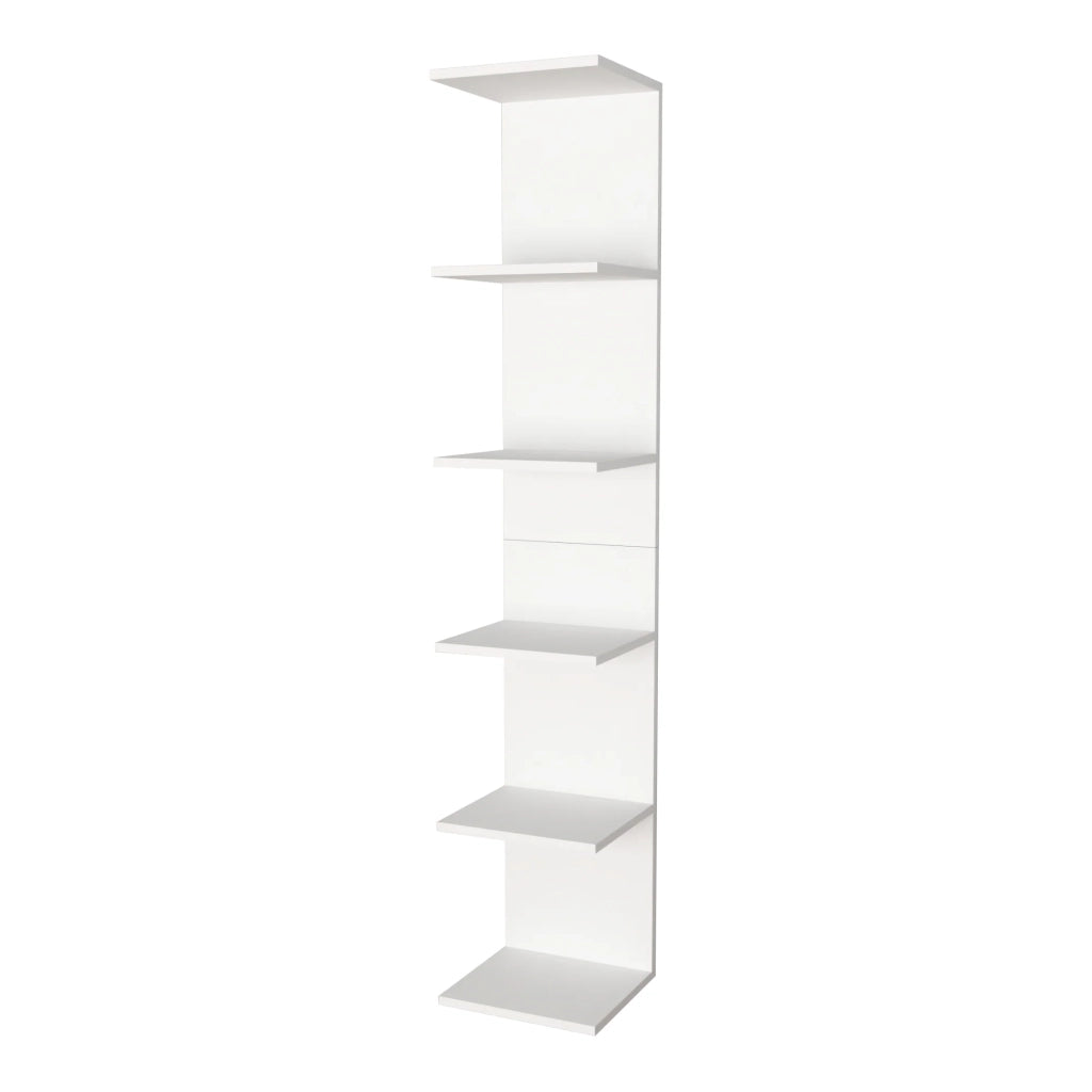 Mensola da parete a 6 ripiani 180 x 34,5 x 30 cm Bianco 03_0007060