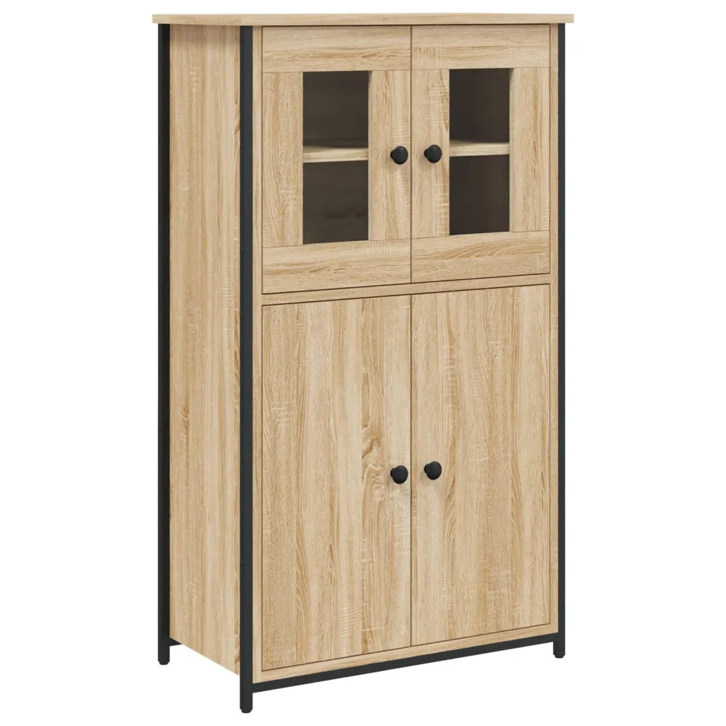 Credenza Rovere Sonoma 62x32x106,5 cm in Legno Multistrato