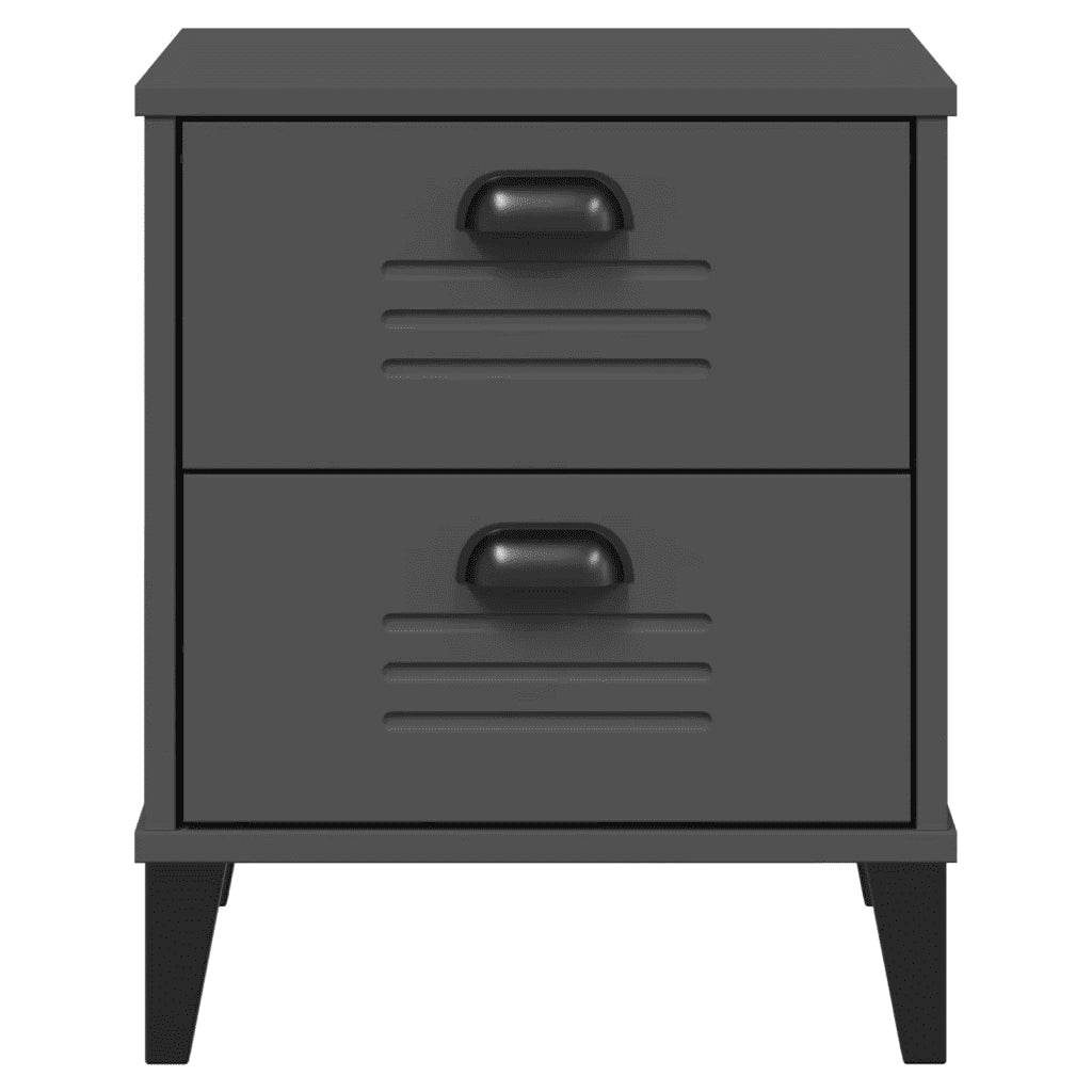 Comodino VIKEN Antracite in Legno Multistrato