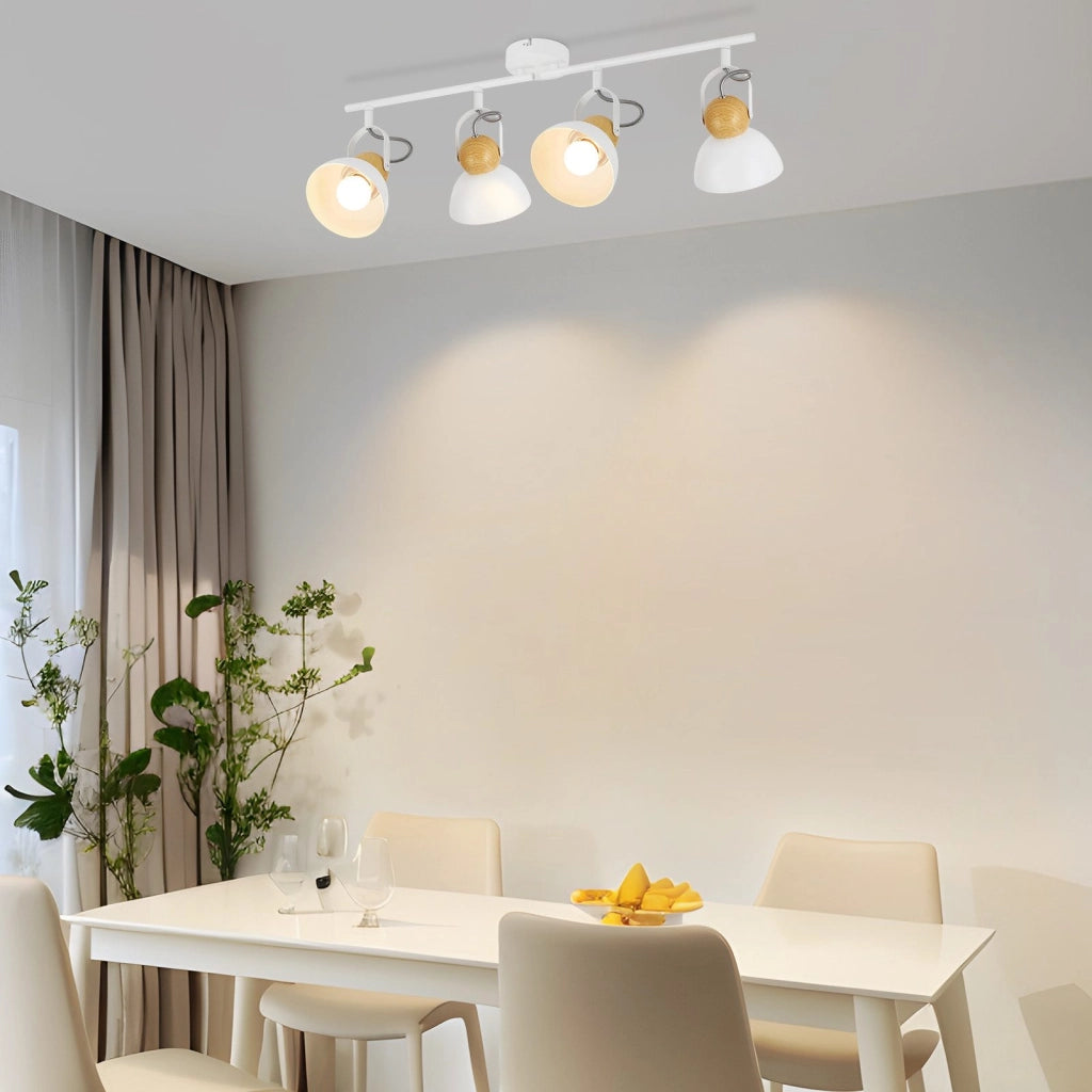 ZMH Faretto da soffitto a 4 luci orientabile a 350° Vintage Plafoniera Soggiorno