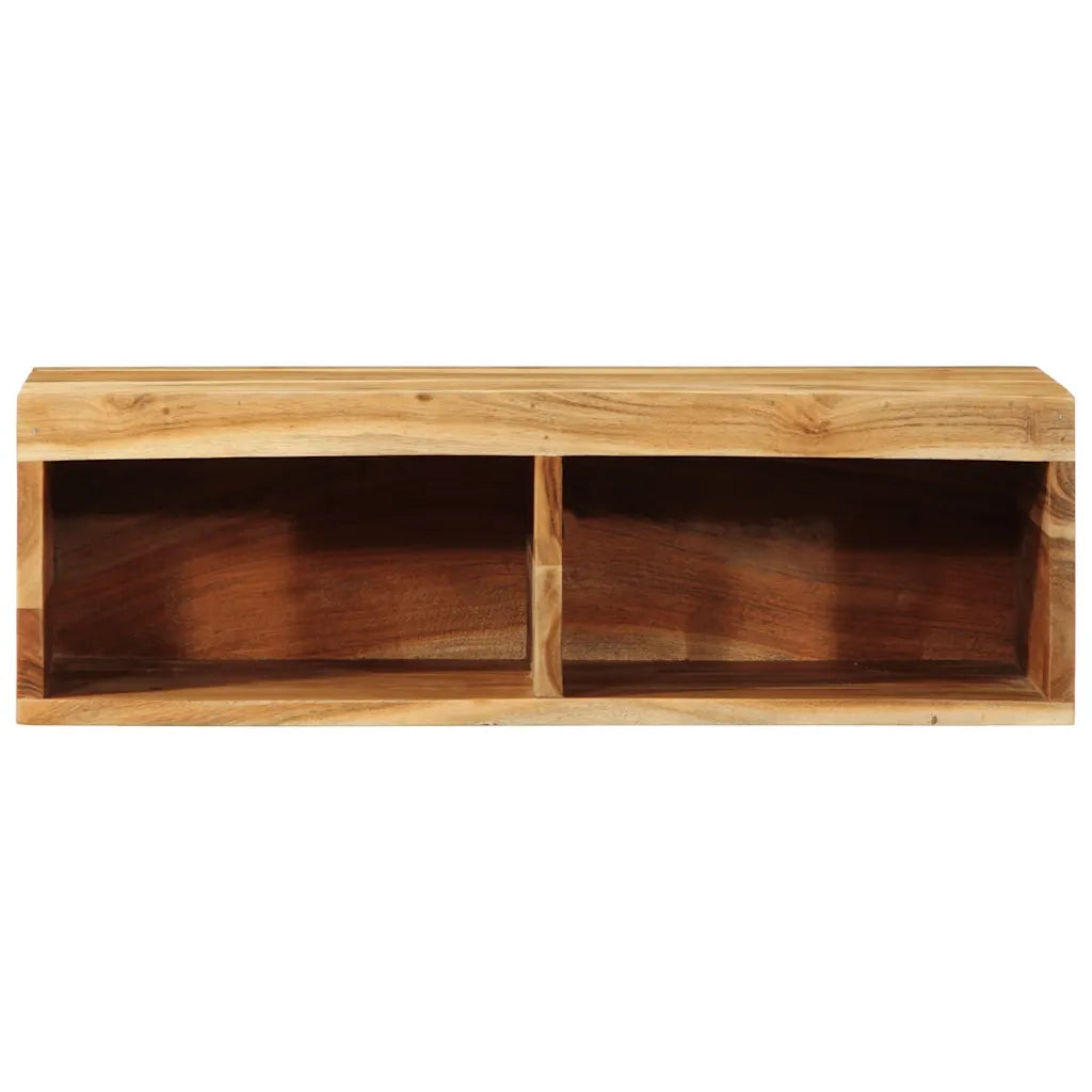 Mobile TV a Parete 60x30x19 cm in Legno Massello di Acacia 4017475